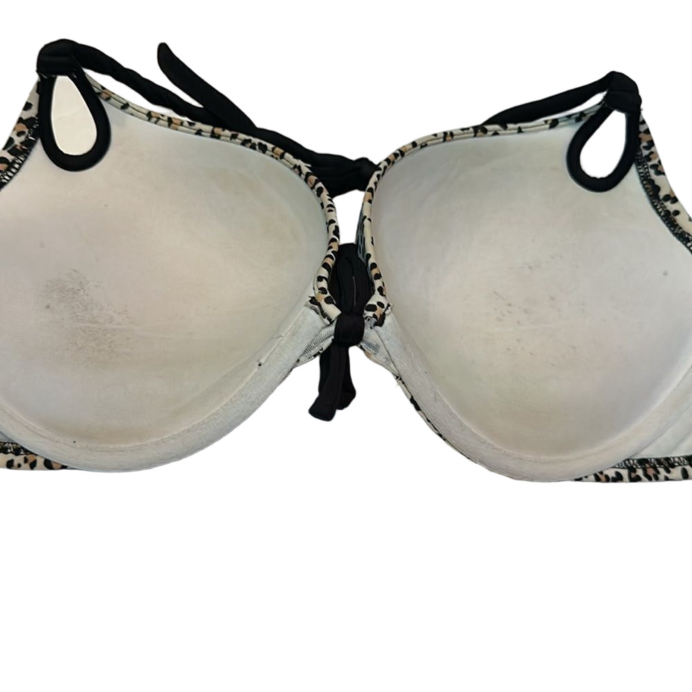 Victoria's Secret Leopard Print Underwire Push-up Bikini Top 36D - Picture 7 of 10